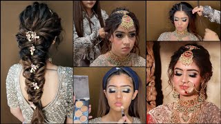 LATEST BRIDAL MAKEUP & HAIRSTYLE TUTORIAL | STEP BY STEP | ADVANCE MAKEP | ADVANCE HAIRSTYLE screenshot 4