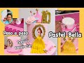 Pastel princesa Bella, forrado en panel, drapeados, corona y más ( tutorial decoración)