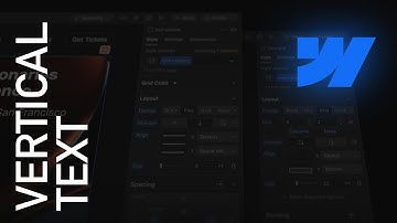 Vertical Text In Webflow | Webflow for Beginners