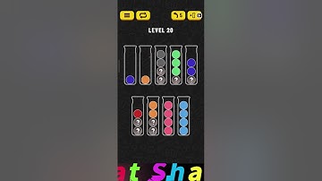 Ball Sort Puzzle Level 20  / Question Mark Ball