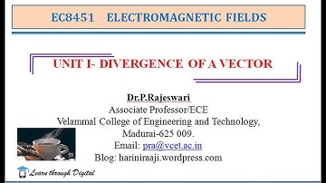 EC8451 - Divergence of Vector