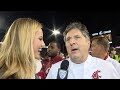 Mike Leach describes the 'pretty wild' scene in Pullman after WSU's statement win vs. Oregon