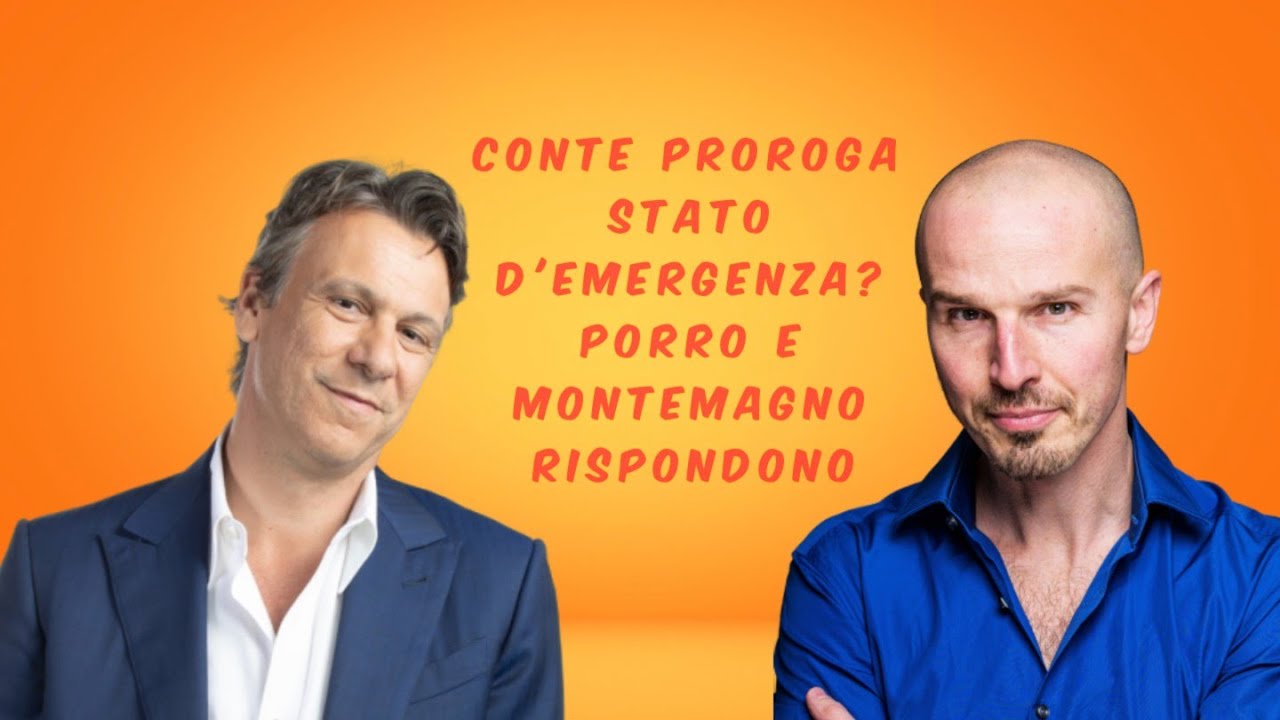Conte proroga stato di emergenza Covid-19 fino al 31 dicembre, Porro e ...