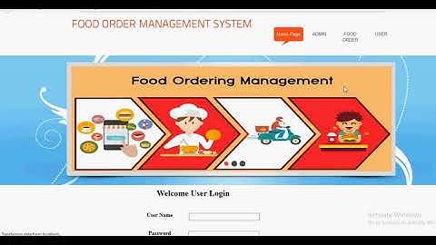 Food Order System ASP Dot Net