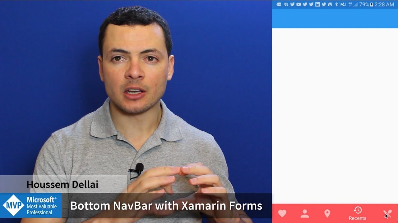 Bottom NavBar with Xamarin Forms - YouTube