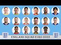 ENGLAND FULL SQUAD EURO 2021