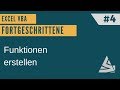 EXCEL VBA Fortgeschrittene #4 - Funktion / Function selbst erstellen