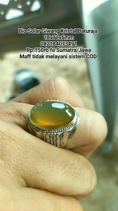 Bio Solar Giwang Kristal Baturaja #jualbatuakik #batuanggur #chalcedony #biosolar #batusolar
