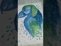 watercolor 🦜 parrot drawing 🤩 #art #youtubeshorts #drawing artist