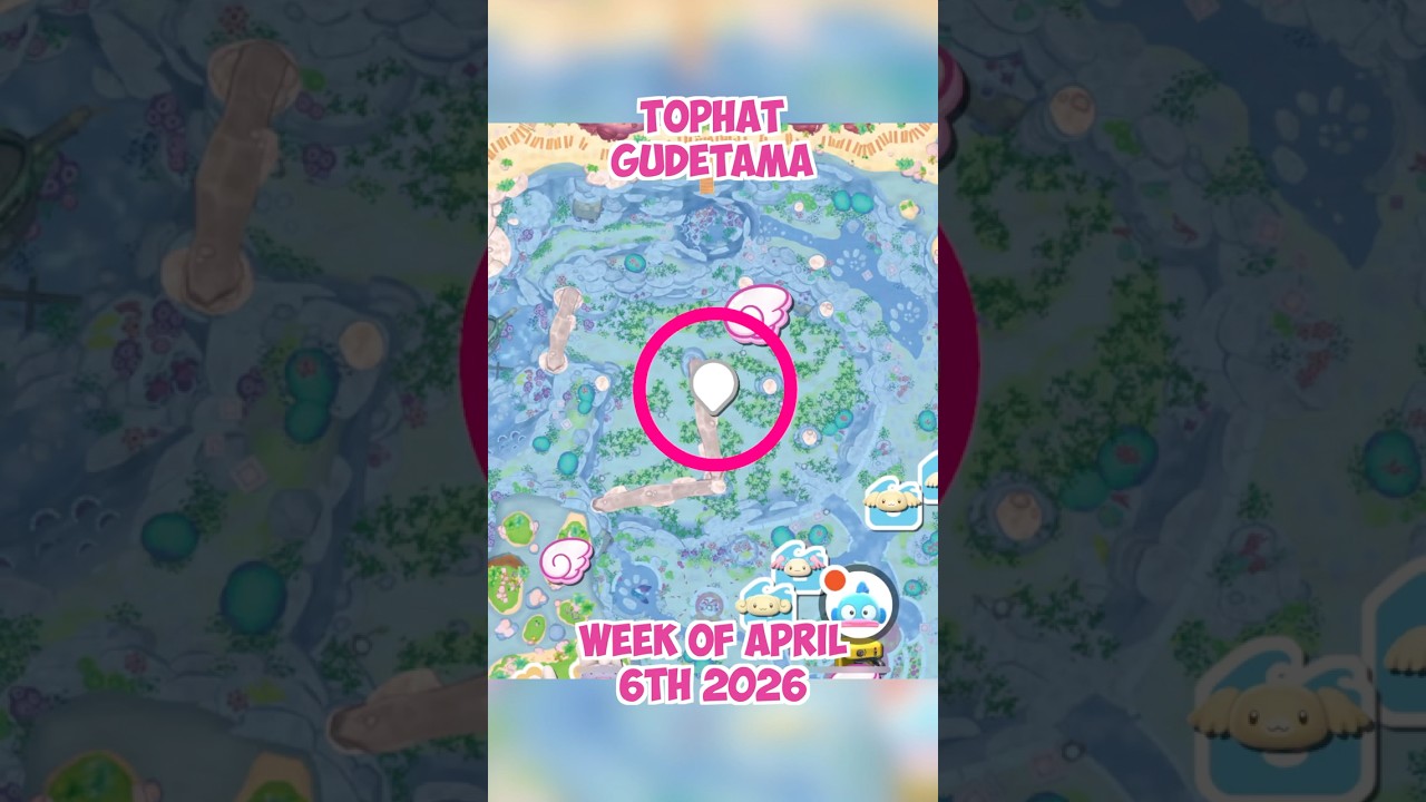 TOPHAT Gudetama location 🎩 April 6th 2026 🍳 Crafting Plan #46 - Hello Kitty Island Adventure