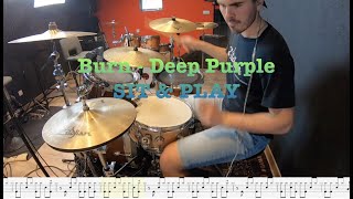 Download Lagu Burn - Deep Purple - Drum Cover + live score / SIT \u0026 PLAY MP3 Download Lagu Burn - Deep Purple - Drum Cover + live score / SIT \u0026 PLAY MP3