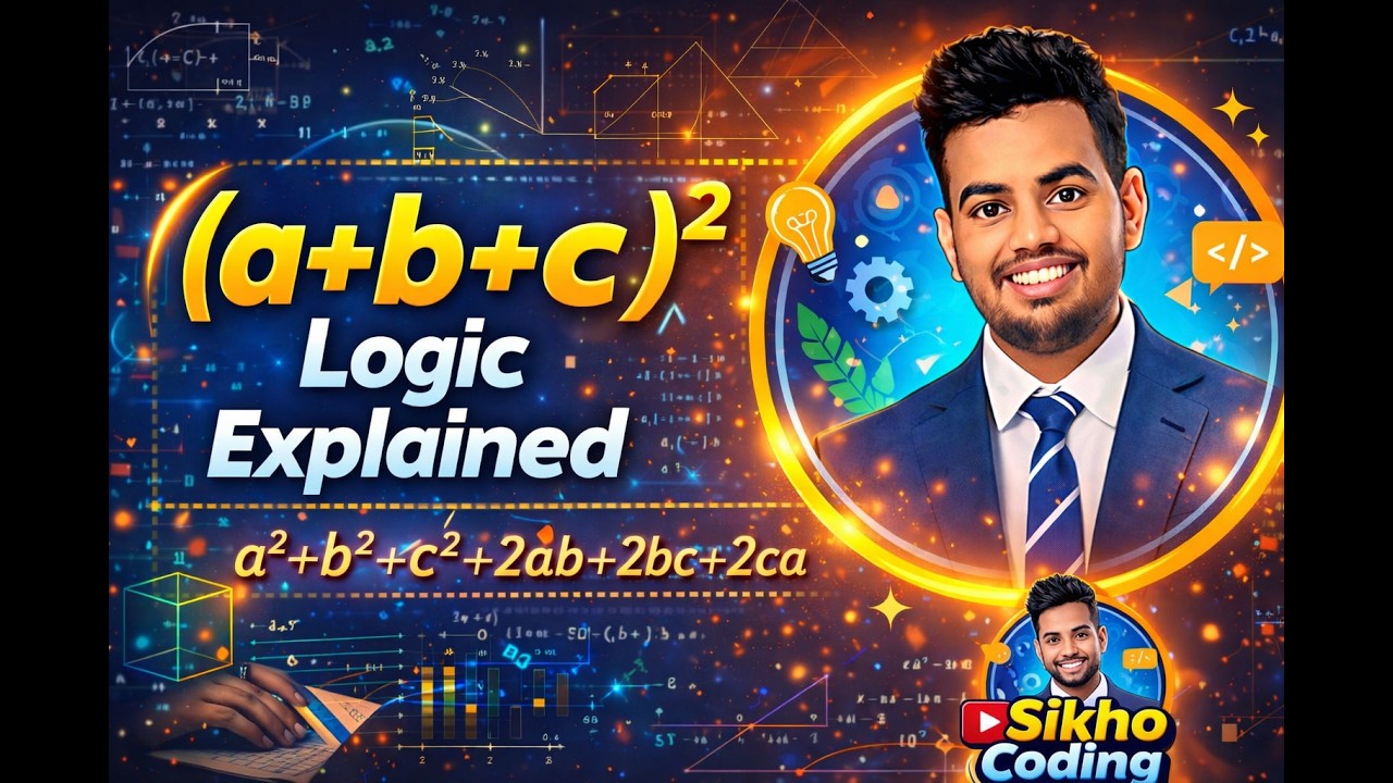 Logic of (a + b + c)² | Algebra Trick Explained Easily