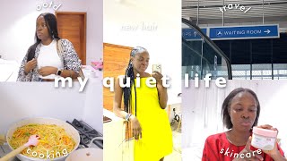 Living In Lagos | first trainride, skincare haul, new hair, meal prep