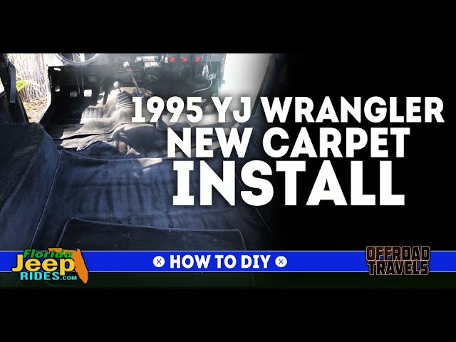 1995 YJ New carpet install How to DYI - YouTube