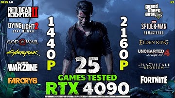 RTX 4090 Test In 25 Games🔥 | Ray Tracing | DLSS | 1440P | 4K | ft. Ryzen 7 5800x3D |