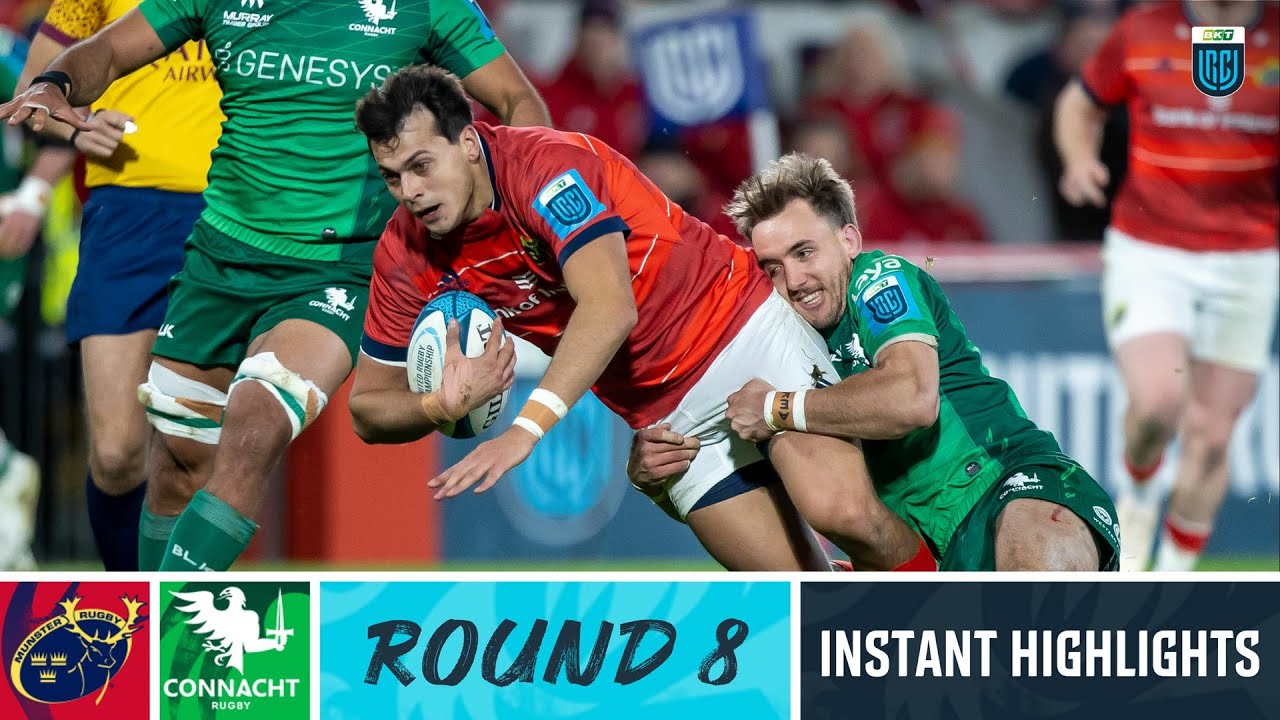 Munster Rugby v Connacht Rugby, United Rugby Championship 2022/23 Ultimate Rugby Players, News, Fixtures and Live Results
