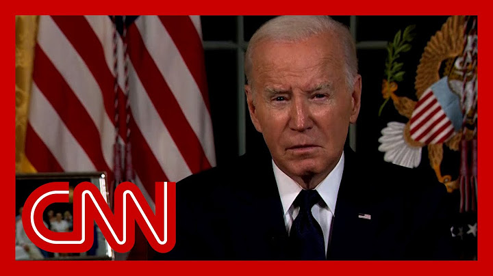 Watch Biden's full Oval Office address on Israel-Hamas conflict