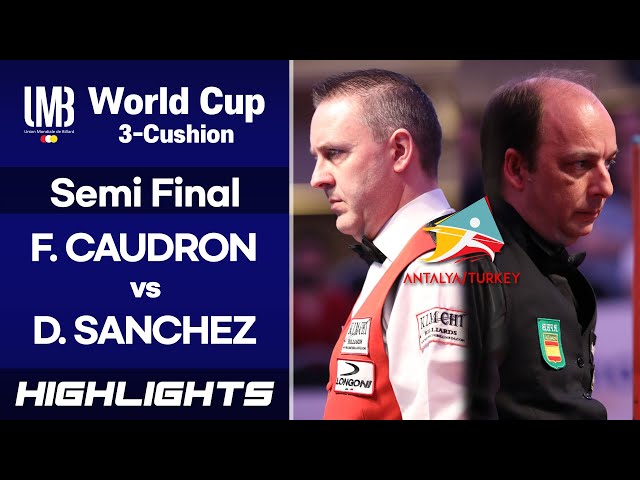 [Antalya World Cup 2018] Semi Final - Frédéric CAUDRON (BEL) vs Daniel SANCHEZ (ESP). H/L class=