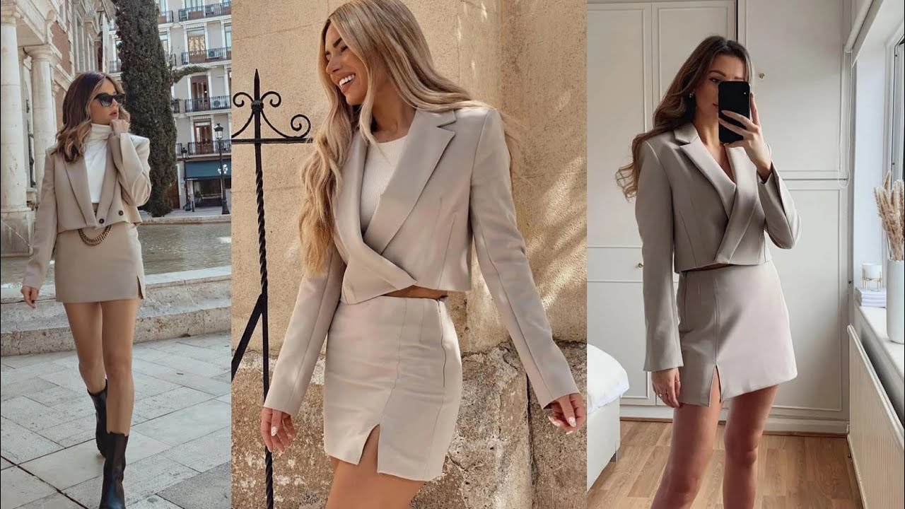 Платье С Пиджаком 2023 Луки фото 16