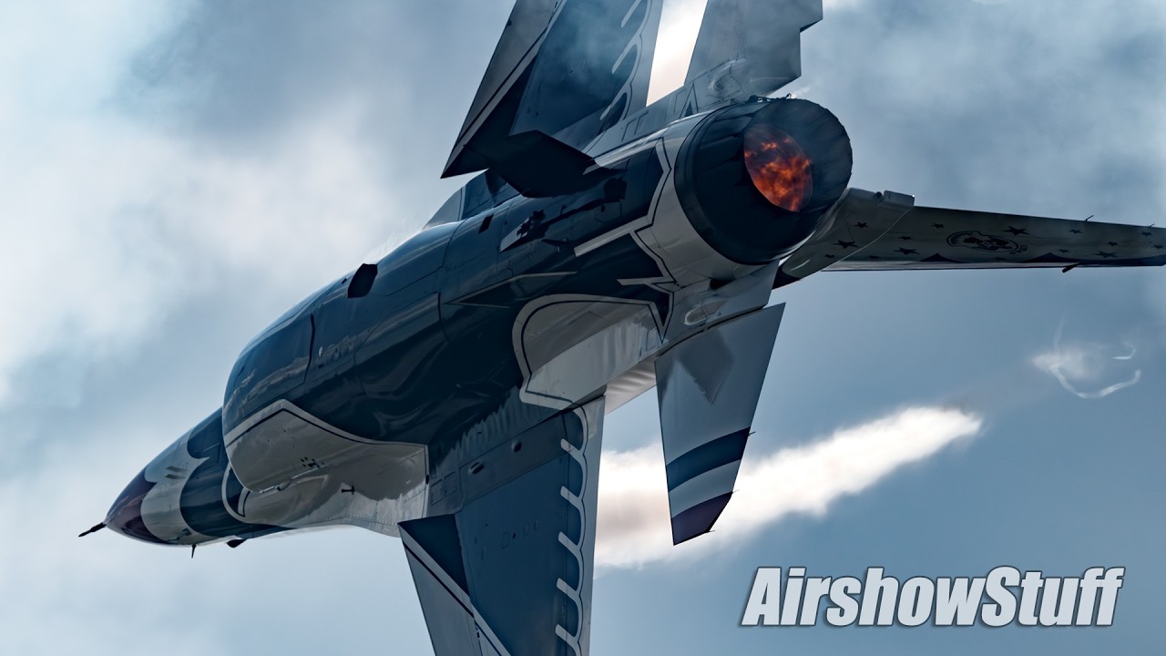 From the Tower! USAF Thunderbirds LOUD and CLOSE! - Battle Creek Airshow 2024