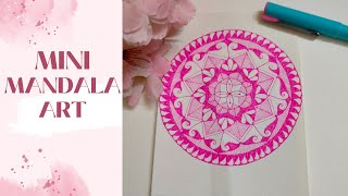 How to Draw Mini Mandala Art | Easy Colour Mandala Art For Beginners