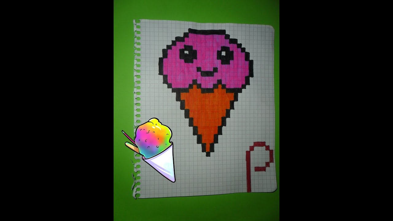 По клеточкам рисовать по клеточкам мороженое