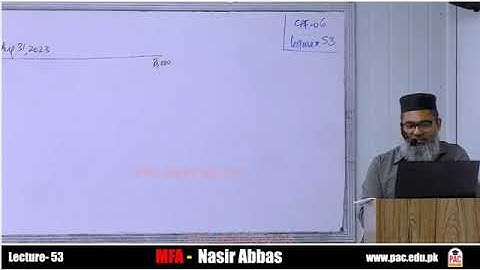 Lecture 53 |  Caf 6 MFA | spring 25 | Sir Nasir Abbas | Ca guidance
