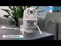 8mp 4k ptz wifi camera dual lens with dual screen