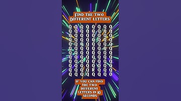Quiz! Can you find the 2 different letters in 10 seconds? #quiz #quiztime #shortsfeed  #shorts