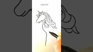 cara menggambar kuda poni untuk pemula drawing youtubeshorts shortsvideo shorts