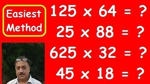 Multiplication with 5, 25, 125, 625 and 75 - Math shortcut tricks