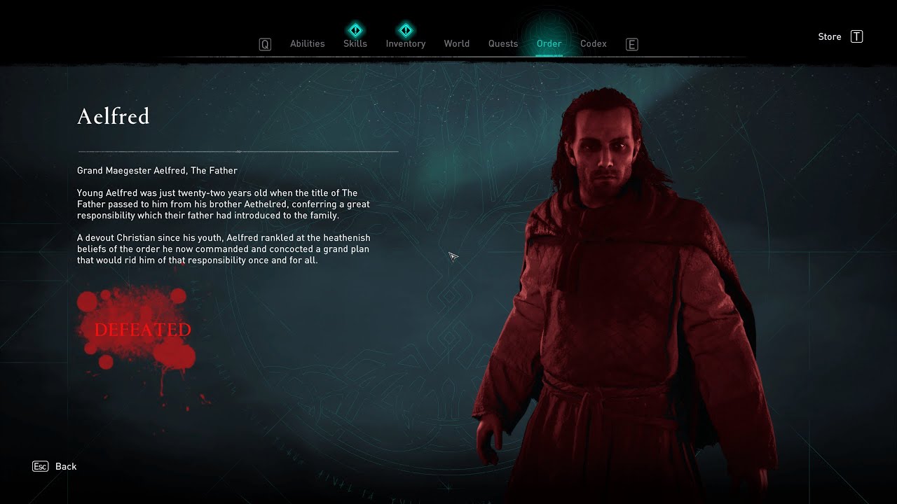 Final Ancient Order Member - The Father King Aelfred. Assassins Creed Valhalla ENDING.