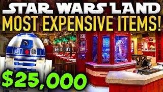 The MOST EXPENSIVE ITEMS in Star Wars Galaxy's Edge! - Disney News