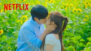 ひまわり畑で甘いファーストキス🌻 | となりのMr.パーフェクト | Netflix Japan