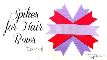 How to Make a Spikes for Hair Bows - DIY Hair Bow tutorial