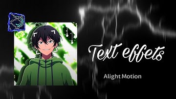 Text Animation / alight motion text Animation lyrics tutorial [ part 1 ]