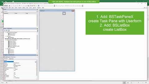 Multiple lines and picture in item of ListBox - VBA with BSListBox in BSAC