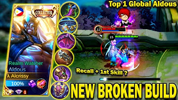 ALDOUS NEW BROKEN BUILD THAT HELPS YOU PLAY BETTER AND RANK UP FASTER🔥ALDOUS BEST BUILD 2022 - MLBB