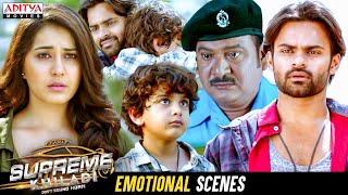 Supreme Khiladi Movie Emotional Scenes | Sai Dharam Tej, Raashi Khanna | Aditya Movies