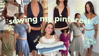 summer sewing is here! DIYing my cool girl summer pinterest board for less // sewing vlog