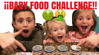 ULTIMATE BABY FOOD CHALLENGE!! / KIDS TASTE BABY FOOD WHILE BLINDFOLDED!