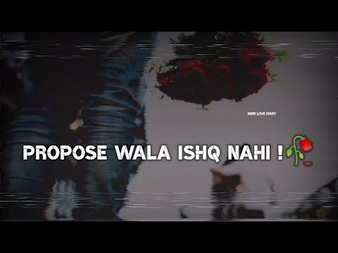 Propose Wala Ishq 😥 | Very Sad Status 2021 | 🌹Happy Propose Day Sad Status 2022 | Propose Day Status