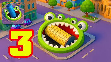 Hole.io Hole.io - Gameplay Walkthrough Part 3 – Snow City (Game Android,iOS)