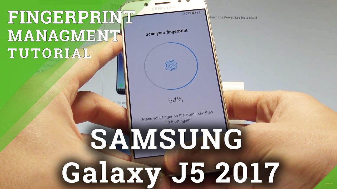 How to Add Fingerprint in SAMSUNG Galaxy J5 2017 |HardReset.Info - YouTube