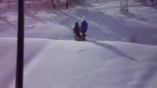 Stupid fall while sledding