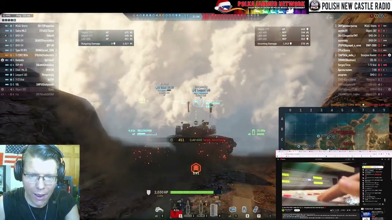 T72M2 WILK 1864 Damage Live Commentary Armored Warfare PVP