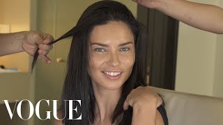 Adriana Lima Gets Ready for the Tom Ford Show | Vogue