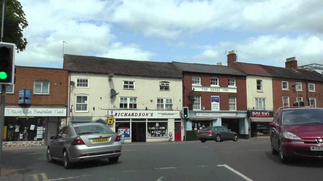 Driving On Malvern Road, St John's & Bromyard Road, Worcester, Worcestershire, England