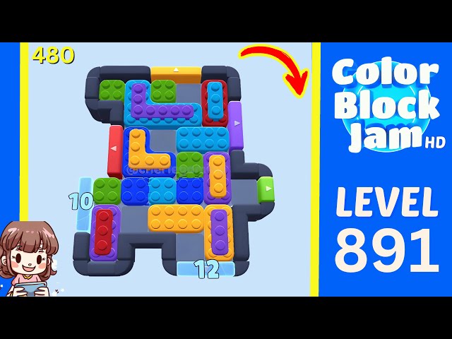 Blockb いろい Color Block Jam Level 480 (891) Solution Walkthrough - YouTube