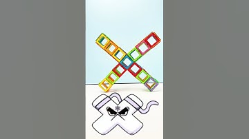 Guess the answer? Let’s build it with Condis magnetic blocks. Learn through play #alphabetlore